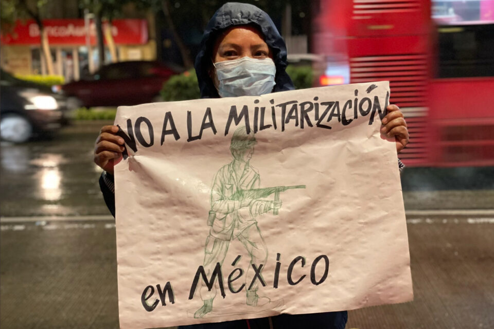 No a la militarización. Eduardo Espinosa Cencos